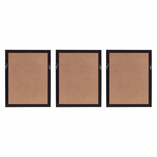 Madison Park Coastal Rice Paper Framed Shadow Box 3 Piece Set with Off White Perspective: back
