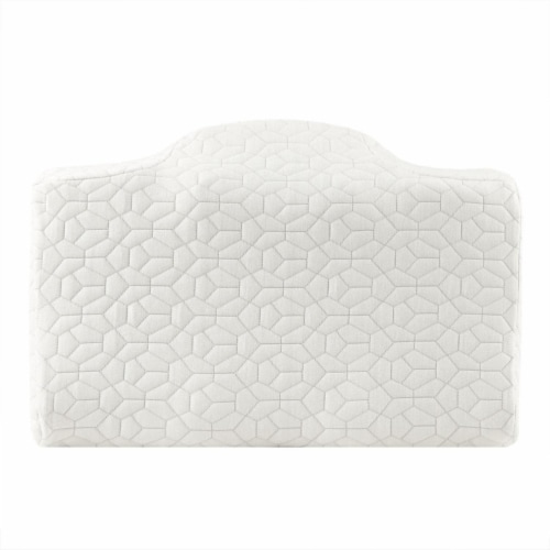Sleep Philosophy Polyester Gel Contour Foam Pillow in White Finish BASI30-0580 Perspective: back