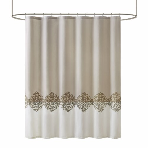 Panache Pieced and Embroidered Shower Curtain, 1 unit Kroger