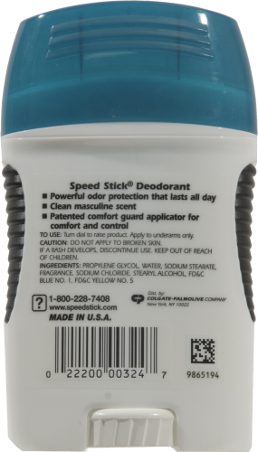 Speed Stick Regular Deodorant Perspective: back