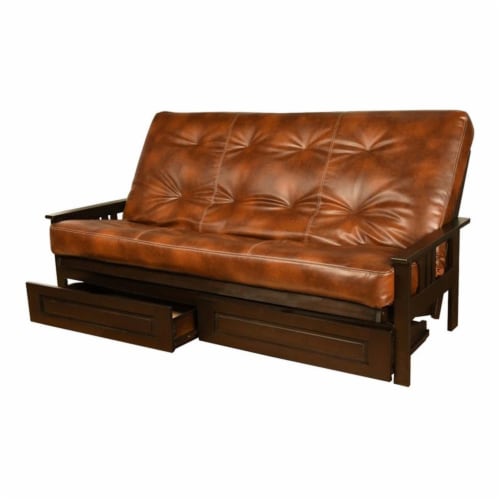 Kodiak Furniture Monterey Espresso Queen size Storage Futon with