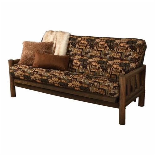 Rustic on sale futon couch
