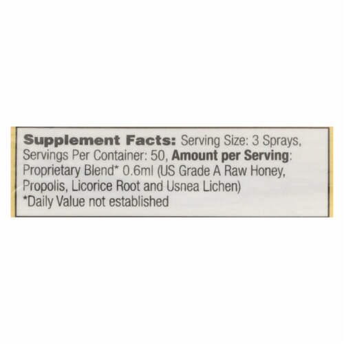 Honey Gardens Apiaries Propolis Spray - 1 oz Perspective: back