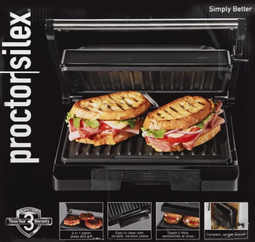 Proctor Silex Durable Panini Press & Compact Grill