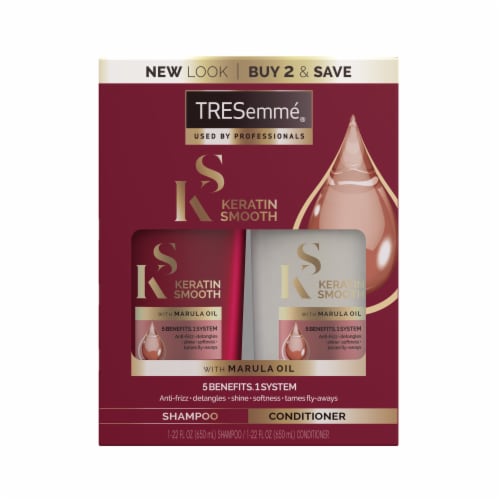 TRESemme® Keratin Smooth Shampoo & Conditioner Twin Pack Perspective: back