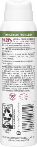 Schmidt's Rose & Vanilla Deodorant Spray Perspective: back