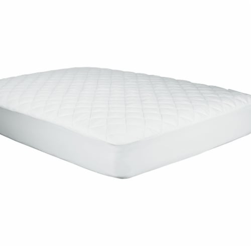 Sealy 300 Thread Count Mattress Pad - White Perspective: back