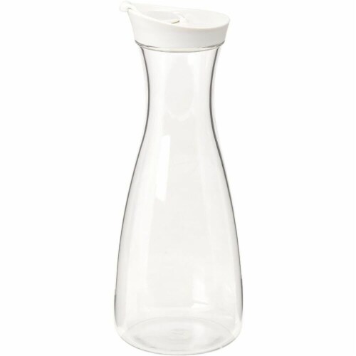 Prodyne J-36-W Acrylic Juice Jar 36 Oz. White Lid- Pack of 12 Perspective: back