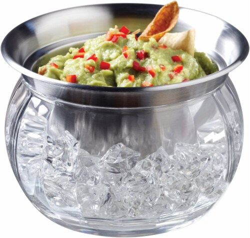 Prodyne On Ice Stainless Steel Serving Bowl Perspective: back