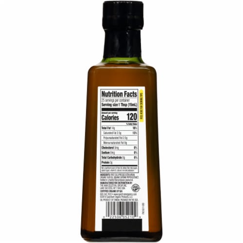 Spectrum Culinary Organic Hot Chili Pepper Extra Virgin Olive Oil Perspective: back