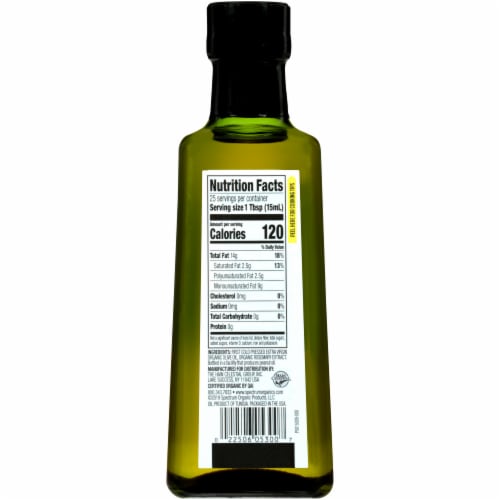 Spectrum™ Organic Rosemary Extra Virgin Olive Oil Perspective: back