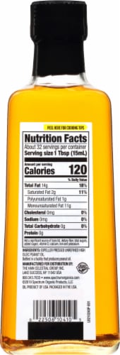 Spectrum™ Unrefined Peanut Oil Perspective: back