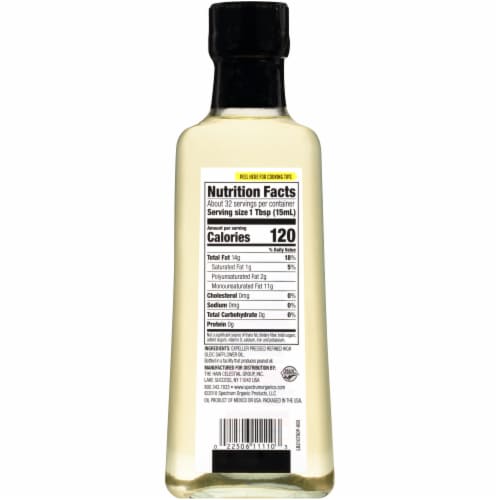 Spectrum Refined Safflower Oil Perspective: back