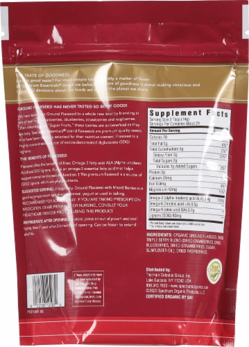 Spectrum Essentials® Ground Flaxseed with Mixed Berries Perspective: back