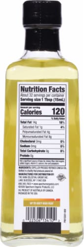 Spectrum Culinary® Refined Canola Oil Perspective: back