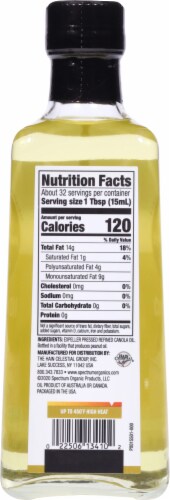 Spectrum Culinary® Refined Canola Oil Perspective: back