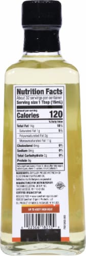 Spectrum Organic Refined High Heat Safflower Oil Perspective: back