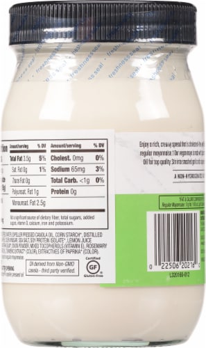 Spectrum™ Eggless Vegan Light Canola Mayonnaise Perspective: back