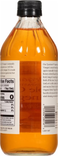 Spectrum Organic Raw Apple Cider Vinegar Perspective: back