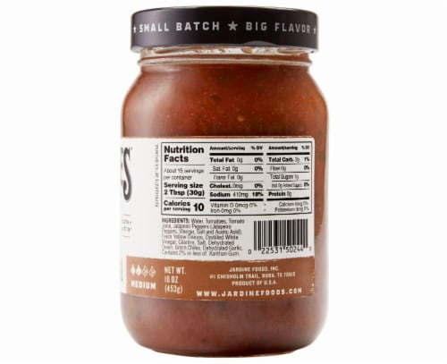 Jardines Texasalsa Medium Salsa Perspective: back