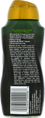 Trojan H2O Sensitive Touch Water Based Lubricant Perspective: back