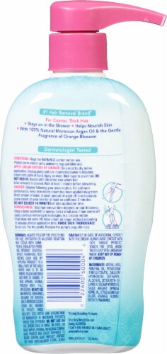 Nair Shower Power Natural Moroccan Argan Oil & Orange Blossom Hair Remover Cream Perspective: back