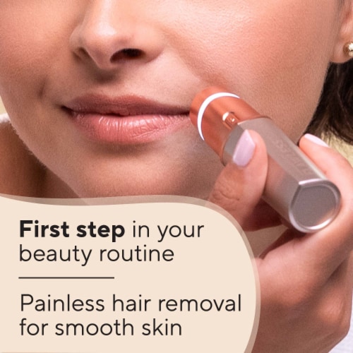 Finishing Touch Flawless Facial Hair Remover Electric Razor Perspective: back