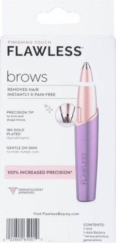Finishing Touch Flawless™ Brow Hair Remover - Lavender Perspective: back