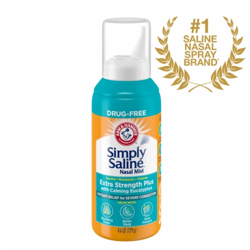 Arm & Hammer™ Simply Saline™ Extra Strength+ Nasal Spray Perspective: back