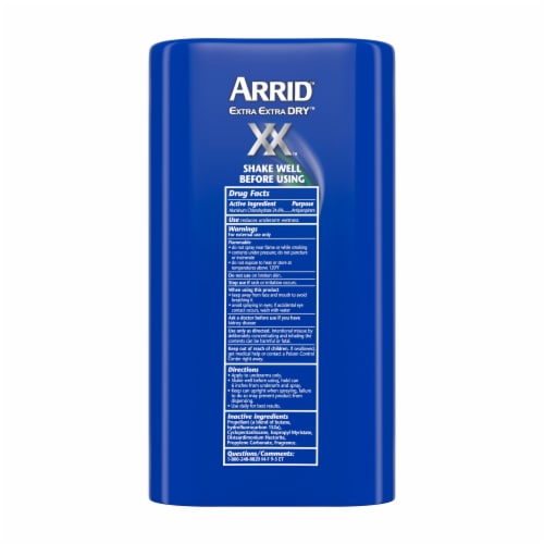 Arrid XX Extra Extra Dry Ultra Fresh Ultra Clear Aerosol Antiperspirant Deodorant Twin Pack Perspective: back