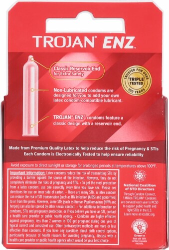Trojan® ENZ™ Condoms Perspective: back