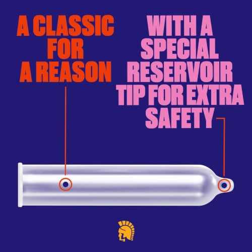 Trojan® ENZ Classic Reservoir Tip Lubricated Latex Condoms Perspective: back