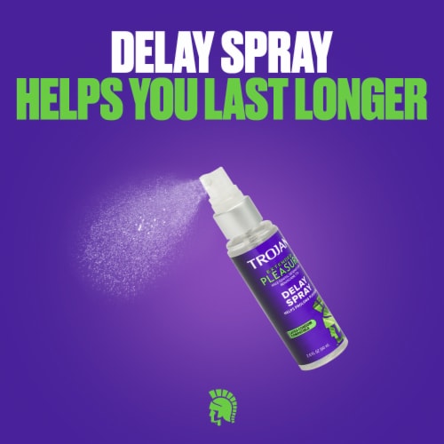 Trojan™ Extended Pleasure Delay Spray Perspective: back