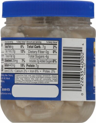 Vita® Wild Herring in Wine Sauce Perspective: back