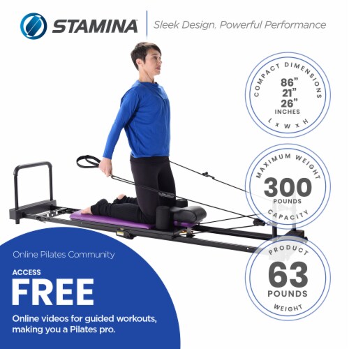 Stamina AeroPilates Pro Reformer Resistance System with Form Cardio  Rebounder, 1 Piece - Kroger