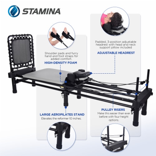 Stamina Products Aero Pilates Premier 700 Foldable Reformer Fitness Machine,  1 Piece - Gerbes Super Markets