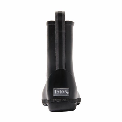 Totes® Kid's Charley Tall Rain Boots - Black Perspective: back