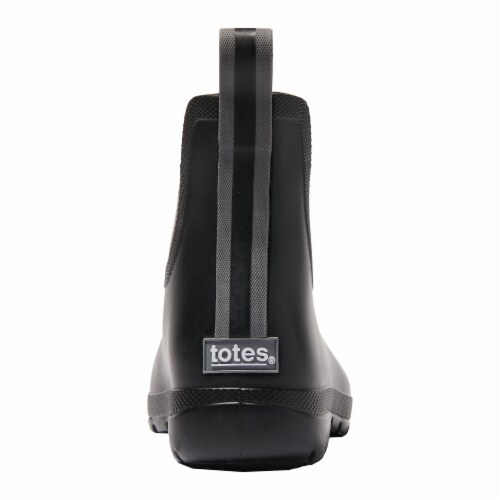 Totes® Women's Chelsea Rain Boots - Black Perspective: back