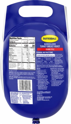 Butterball® Cajun Style Boneless Turkey Breast Roast Perspective: back