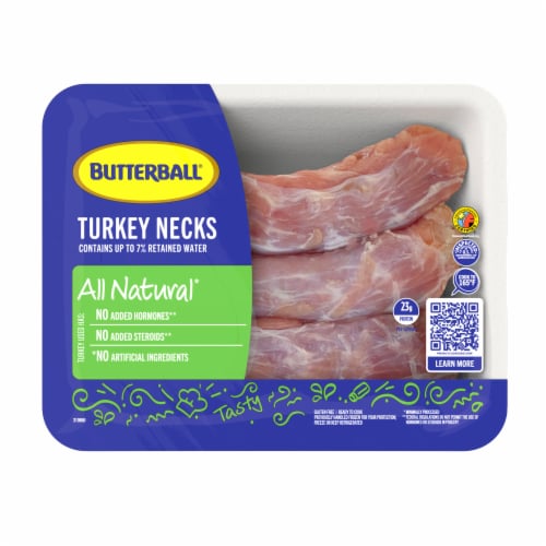 Butterball® All Natural Lean Turkey Necks Tray Perspective: back