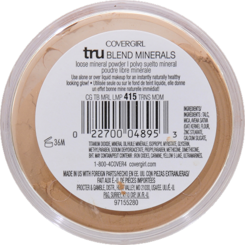 CoverGirl TruBlend Minerals 415 Deep Loose Powder Perspective: back