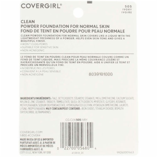 CoverGirl Simply Powder Foundation, Ivory 505, 0.41 oz Perspective: back