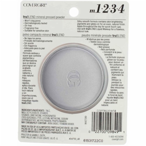 Covergirl TruBlend Pressed Blendable Powder - Translucent Honey Perspective: back