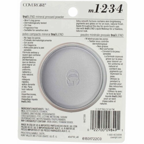 Covergirl TruBlend Pressed Blendable Powder - Translucent Honey Perspective: back