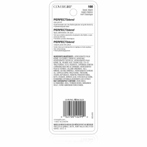 CoverGirl Perfect Blend Eye Pencil - Black Perspective: back