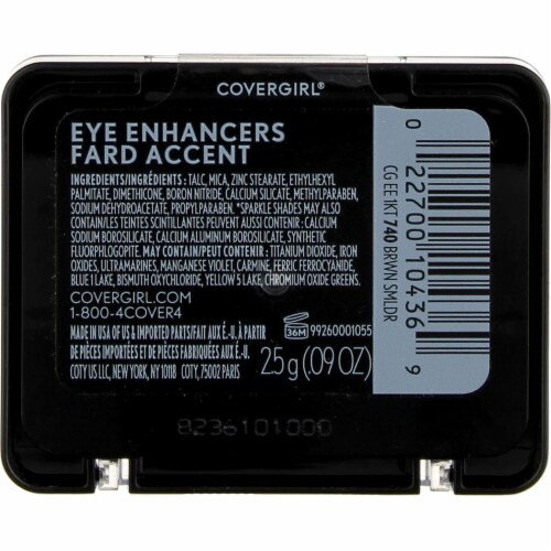 CoverGirl Eye Enhancers Eyeshadow 740 Brown Smolder Perspective: back