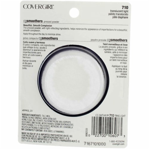CoverGirl CG Smoothers® 710 Translucent Light Pressed Powder Perspective: back