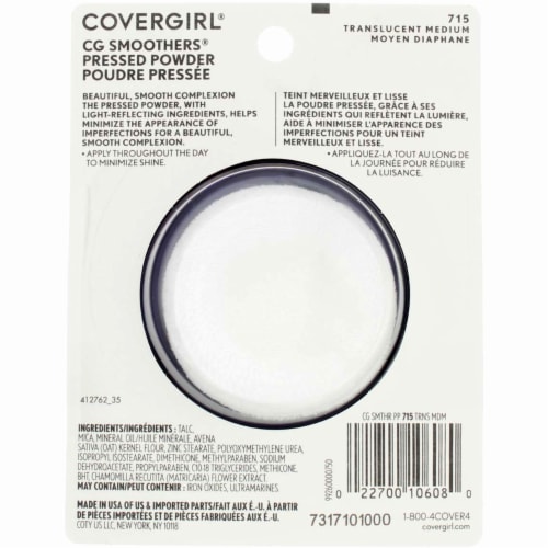 Covergirl CG Smoothers 715 Translucent Medium Pressed Powder Perspective: back