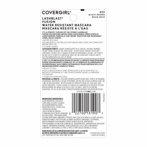 CoverGirl LashBlast Fusion Waterproof Black Brown 895 Mascara Perspective: back