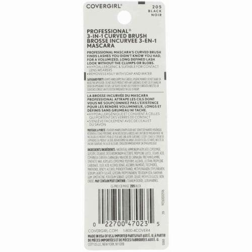 CoverGirl Professional 3-in-1 Mascara Curved Brush - Black Perspective: back